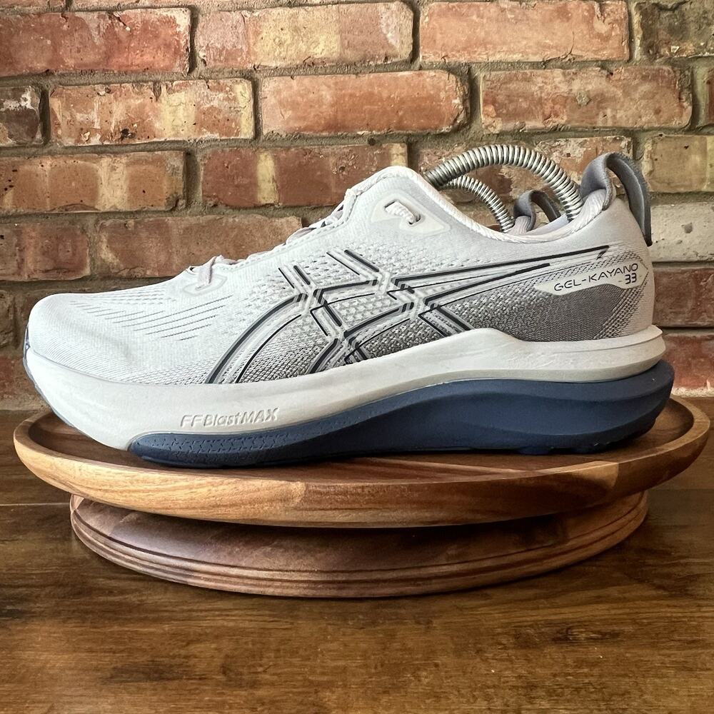 Asics Gel-Kayano 33 Stability Max Cushion Gray Men’s 8.5 Neutral Running Shoes